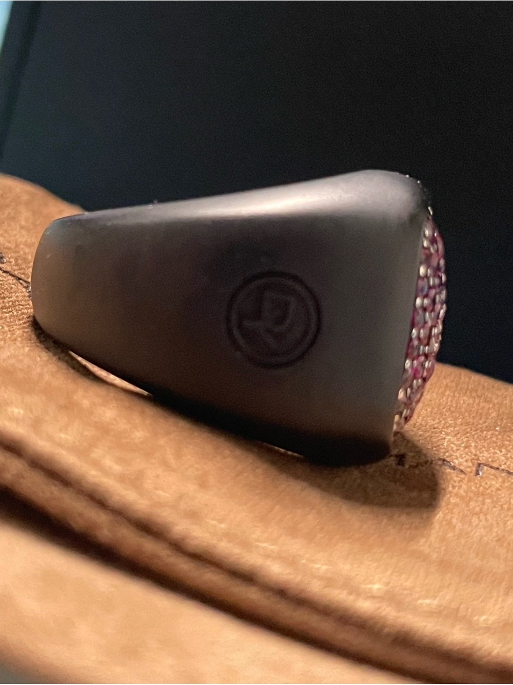 David Yurman Red Ruby Pavé Cushion Ring AUTHENTIC! 8.5 - Picture 4 of 16